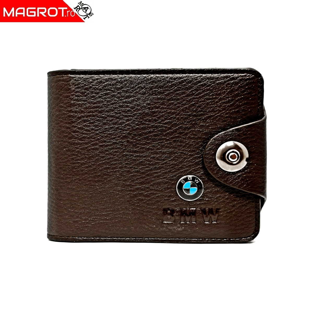 Portofel cu sigla BMW, maro, Magrot 009