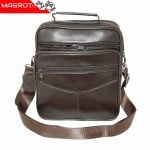 Maro Borseta mare de umar si mana 25/21 ,din piele naturala maro, Magrot 2509