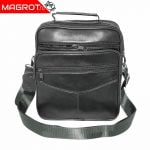 Negru Borseta mare de umar si mana 25/21 ,din piele naturala neagra, Magrot 2509