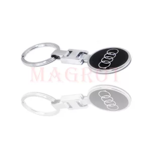 Breloc Audi 3d cu doua fete, metalic Magrot 20102 (1)