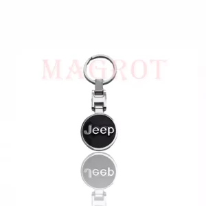 Breloc JEEP 3d negru cu doua fete, metalic Magrot 20098