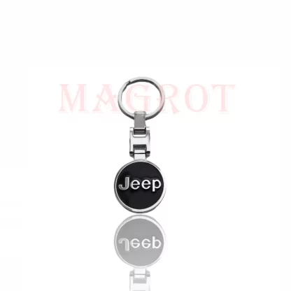 Breloc JEEP 3d negru cu doua fete, metalic Magrot 20098