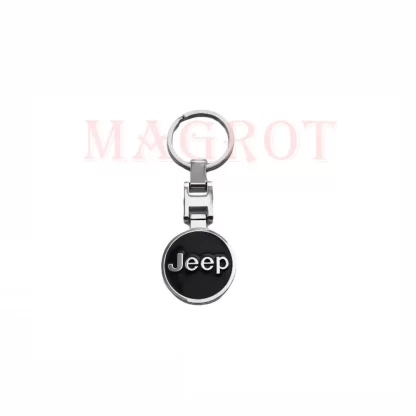 Breloc JEEP 3d negru cu doua fete, metalic Magrot 20098