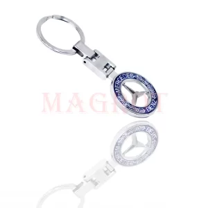 Breloc Mercedes 3d cu doua fete, metalic Magrot 0100
