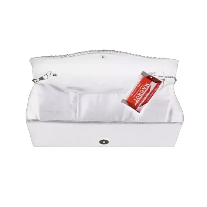 Geanta plic pentru ocazii si petreceri, alb, 2611 cm, Magrot 111 WEB 20111 (1)