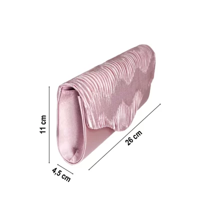 Geanta plic pentru ocazii si petreceri, roz , 2611 cm, Magrot Shop