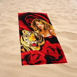 Prosop de plaja, baie, leu,140 x 70 cm, magrot 20146