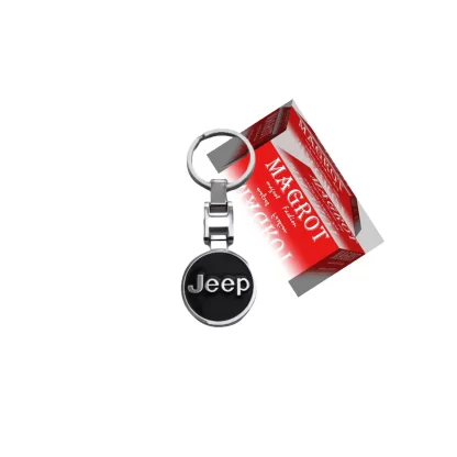 Breloc premium Jeep 3d cu doua fete, metalic Magrot 20172