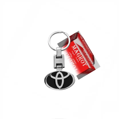 Breloc premium Toyota 3d cu doua fete, metalic Magrot 20177