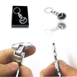 Breloc mazda 3d, din metal inoxidabil, ambalat in cutie, Magrot 20392 4 Breloc mazda premium, cutie cadou