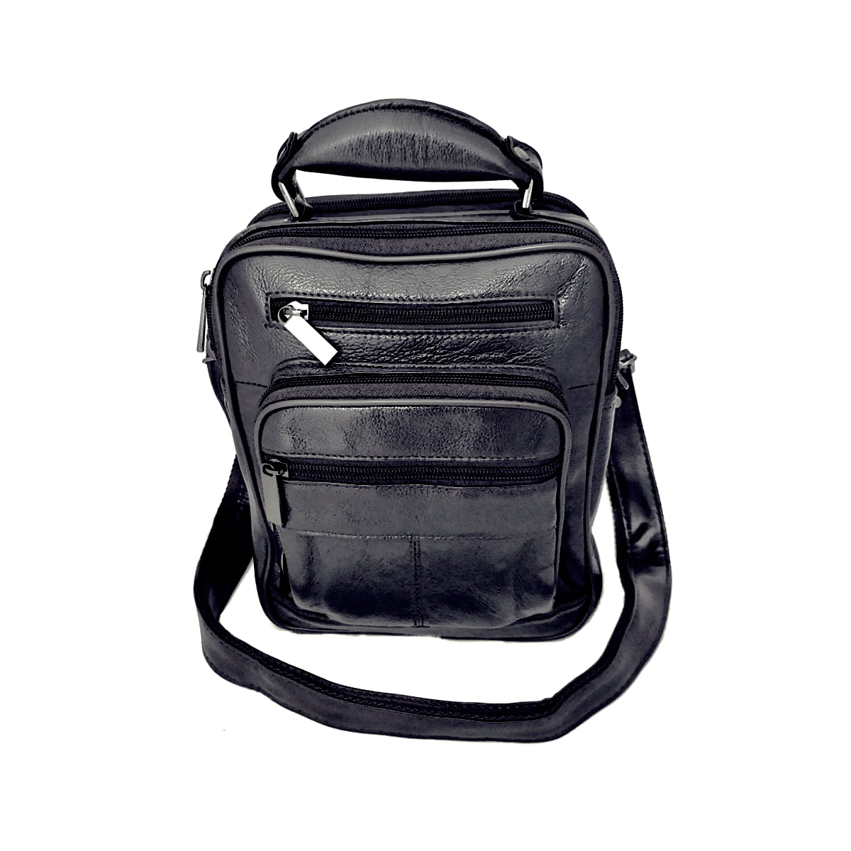 Borseta business din piele naturala 22 x19 negru Magrot 13958