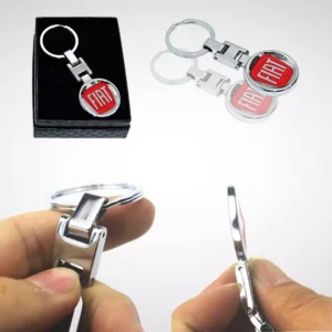 Breloc Fiat premium rosu din inox 3d, ambalat in cutie, Magrot 20412 4 Breloc Fiat premium rosu din inox 3d, ambalat in cutie, Magrot 20412