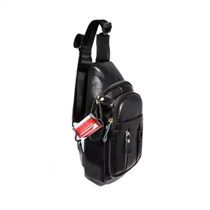 Borseta / crossbody din piele naturala, de umar, pe o parte, negru, 30/18, Magrot 125 - imagine 2