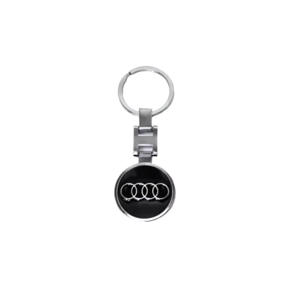 Breloc Audi 3d cu doua fete, metalic Magrot 20102