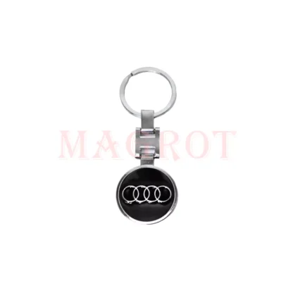 Breloc Audi 3d cu doua fete, metalic Magrot 20102 - imagine 3