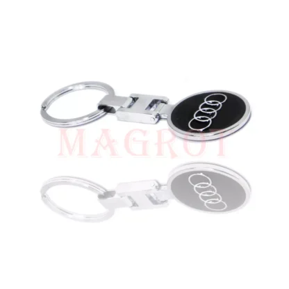 Breloc Audi 3d cu doua fete, metalic Magrot 20102 - imagine 2