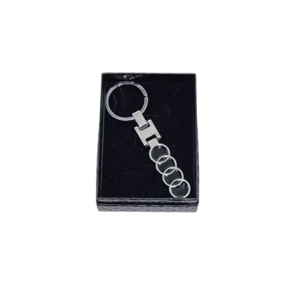 Breloc Audi premium, din metal inoxidabil, ambalat in cutie, Magrot 20386 Audi