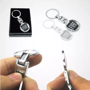 Breloc Fiat premium negru din inox 3d, ambalat in cutie, Magrot 20411 4 Breloc Fiat premium negru din inox 3d, ambalat in cutie, Magrot 20411