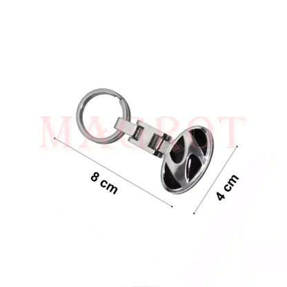 Breloc Hyundai, 3d negru cu doua fete, metalic Magrot 20096 - imagine 3