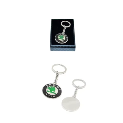 Breloc Skoda, premium, metalic, in cutie, Magrot 20319 Skoda - imagine 3