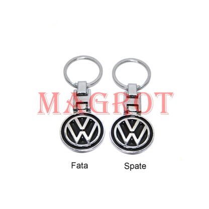 Breloc Volkswagen negru cu doua fete, metalic Magrot 076 - imagine 3