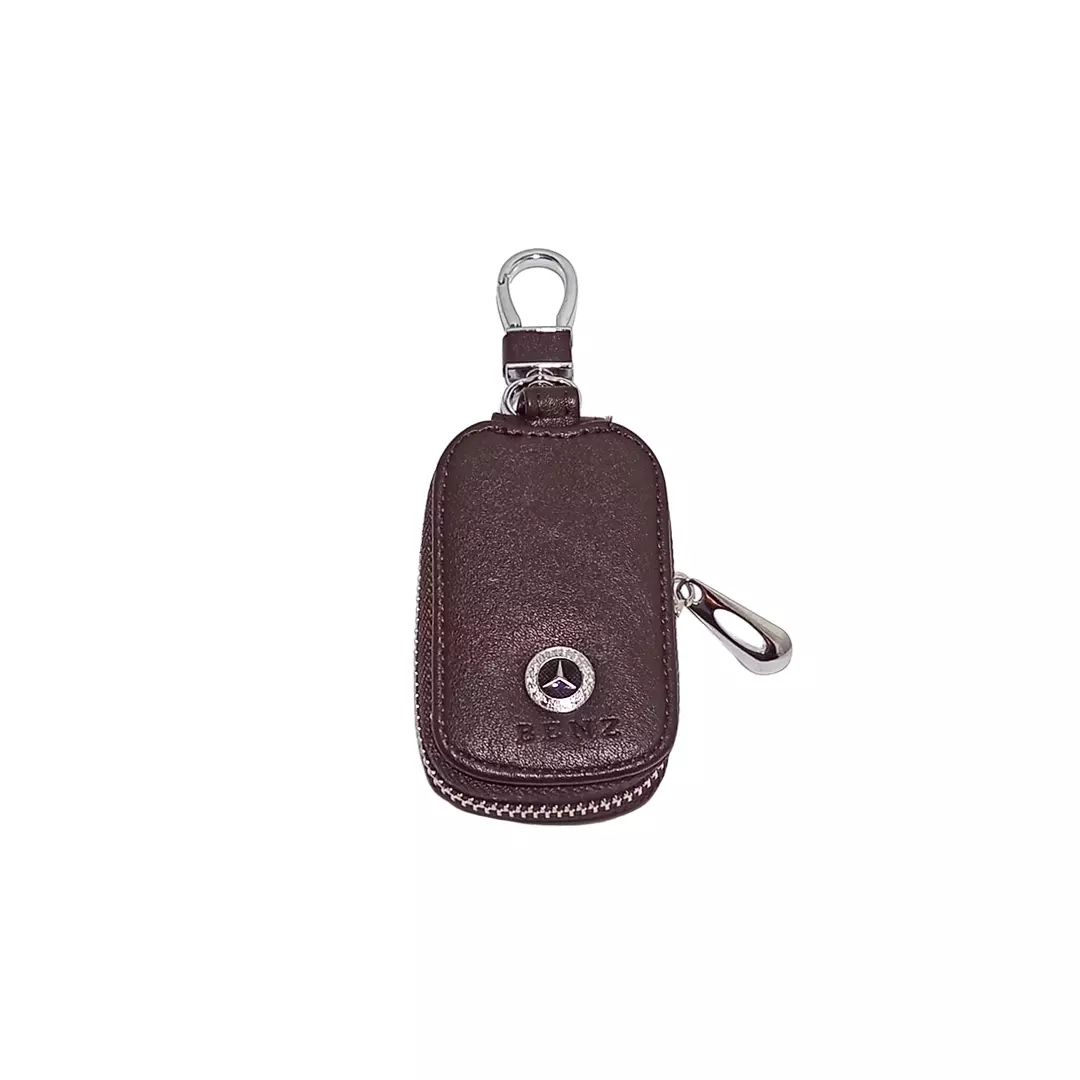 Breloc, husa chei, Mercedes, maro 9 x 5 cm, Magrot 20376 1 Breloc, husa chei, Mercedes, maro 9 x 5 cm, Magrot 20376