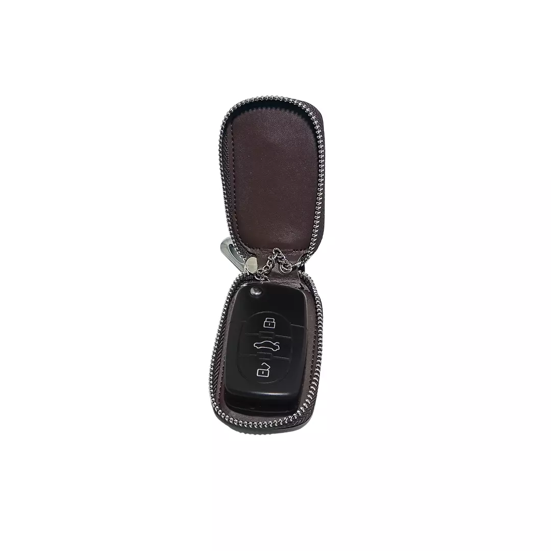 Breloc, husa chei, Mercedes, maro 9 x 5 cm, Magrot 20376 2 Breloc, husa chei, Mercedes, maro 9 x 5 cm, Magrot 20376 - imagine 2
