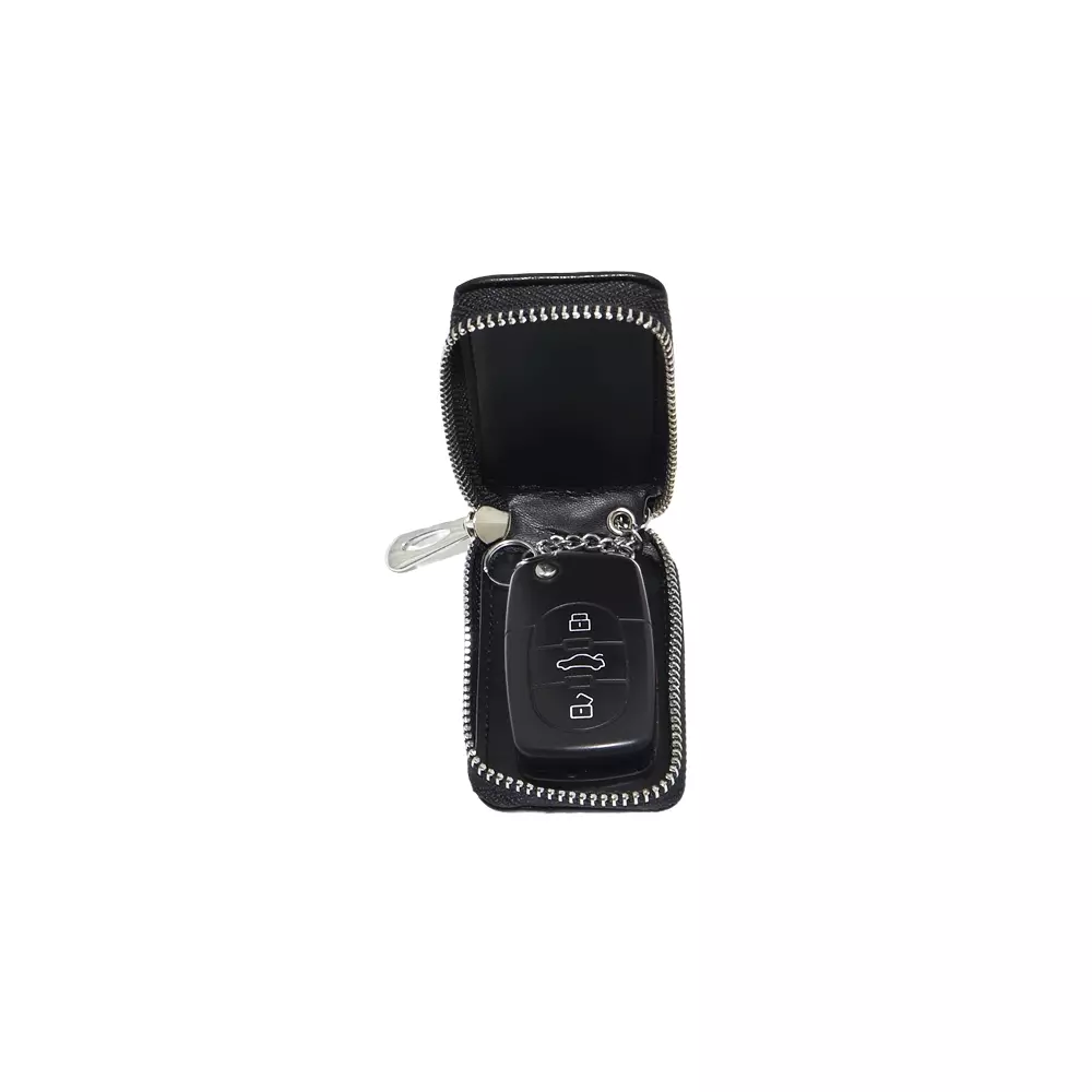 Breloc, husa chei, Mercedes, negru 9 x 5 cm, Magrot 20375 2 Breloc, husa chei, Mercedes, negru 9 x 5 cm, Magrot 20375 - imagine 2