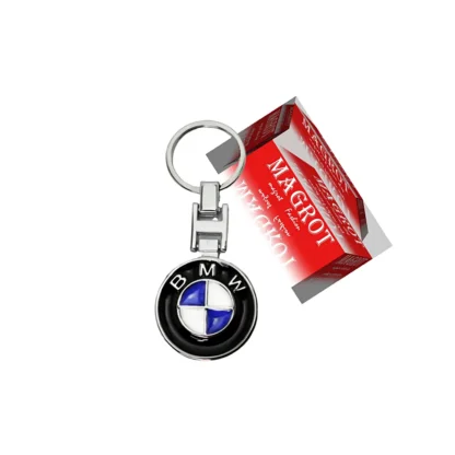 Breloc premium Bmw 3d cu doua fete, metalic, in cutie Magrot 20171 - imagine 4
