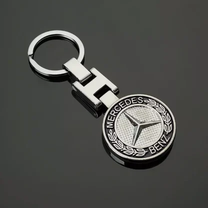 Breloc premium Mercedes 3d cu doua fete, in cutie cadou, material inox, Magrot 20398 Mercedes - imagine 4