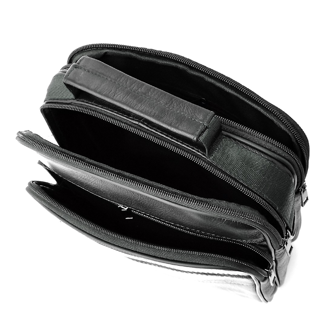 Geanta din piele naturala, de umar si mana, 21 x 25 negru, Magrot 13916 2 Geanta din piele naturala, de umar si mana, 21 x 25 negru, Magrot 13916 - imagine 2