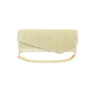 Geanta plic, pentru ocazii si petreceri, auriu sclipitor, 27 x 11 cm, Magrot 20340