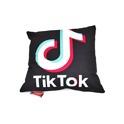 Perna imprimeu TikTok, burdiuf si fata de perna detasdabile 45 x 45 cm, Magrot 20163 - imagine 2
