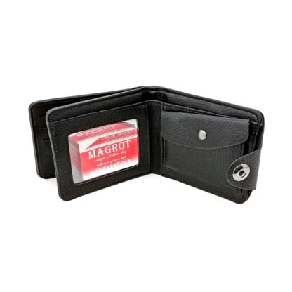 Portofel barbatesc, Skoda negru, din piele, cu sigla skoda,12 x 10 x 2 cm, Magrot 20047 - imagine 3