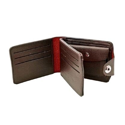 Portofel barbatesc, Skoda maro, din piele, cu sigla Skoda,12 x 10 x 2 cm, Magrot 20048 - imagine 3