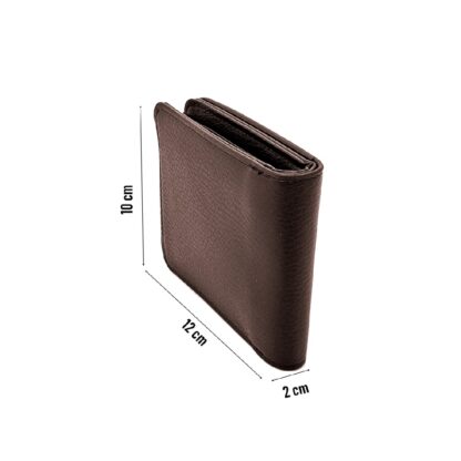 Portofel barbatesc, Skoda maro, din piele, cu sigla Skoda,12 x 10 x 2 cm, Magrot 20048 - imagine 5