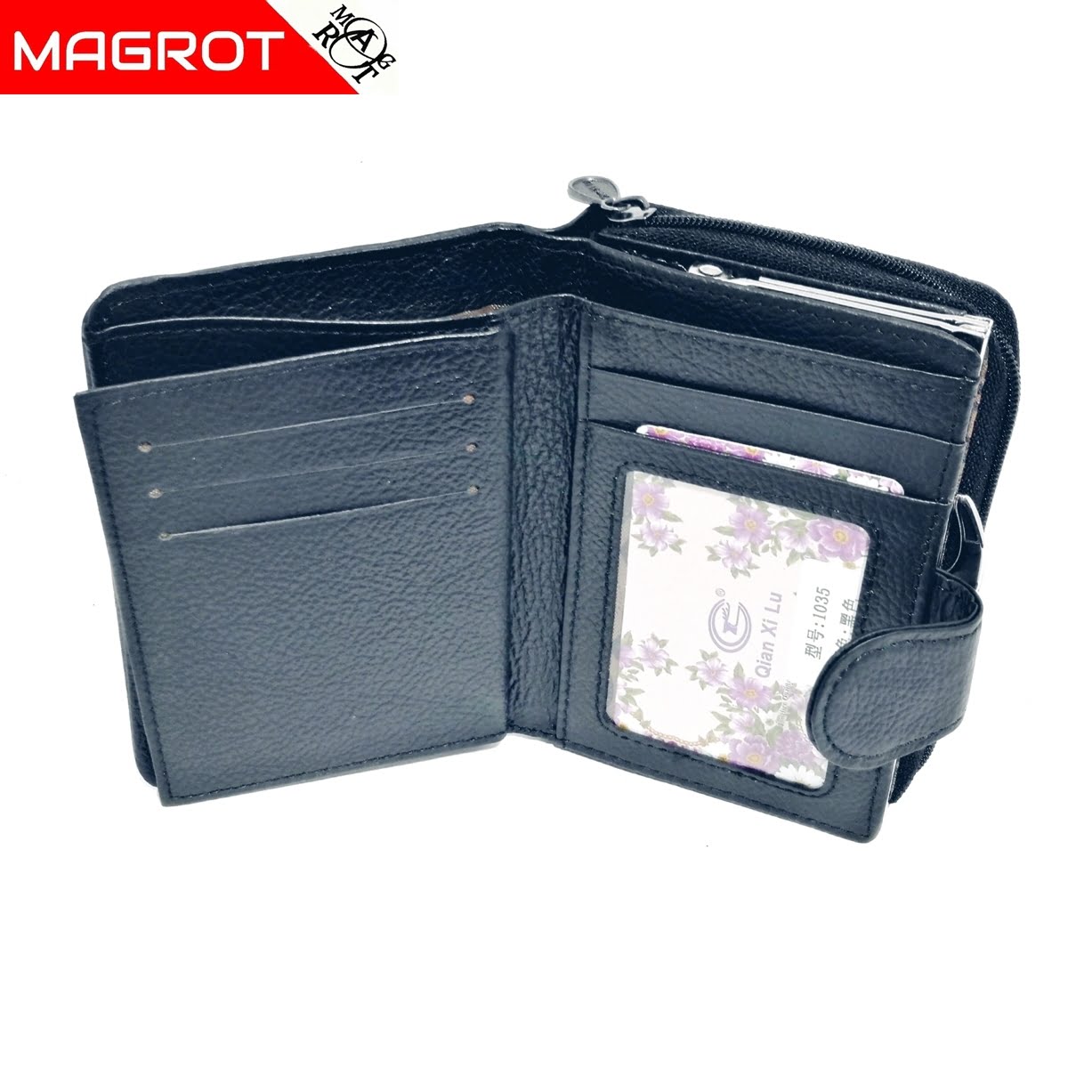 Portofel Dama Mic din Piele Naturala Bleumarin – 8 Sloturi pentru Carduri si 3 Zone Separate agrot 13898 3 Portofel Dama Mic din Piele Naturala Bleumarin – 8 Sloturi pentru Carduri si 3 Zone Separate agrot 13898 - imagine 3