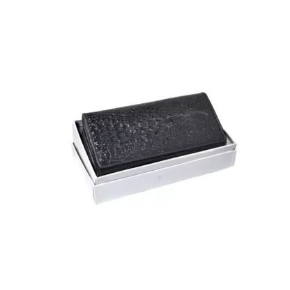 Portofel din Piele Naturală Lăcuită Negru cu Model 3D Aligator – Magrot 20245 - imagine 6