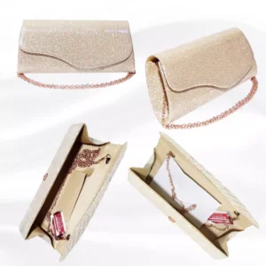 Geanta plic, ocazii si petreceri, bej sampanie sclipitor, 25 x 12 cm, Magrot 20432 7 Geanta plic, ocazii si petreceri, bej sclipitor, 25 x 12 cm, Magrot