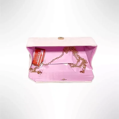 Geanta mica, plic pentru ocazii si petreceri, catifea roz, 20 x 10 cm, Magrot 20450 Megastyle