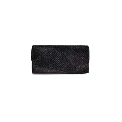 Geanta mica plic pentru ocazii si petreceri, negru, sclipitor, 20 x10 cm, Magrot 20456 megastyle