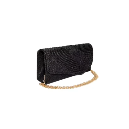 Geanta mica plic pentru ocazii si petreceri, negru, sclipitor, 20 x10 cm, Magrot 20456 megastyle