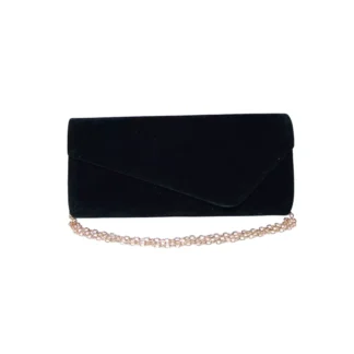 Geanta plic de seara, pentru ocazii si petreceri, negru, catifea, 26 x 12 cm, Magrot 20442 Magrot shop online