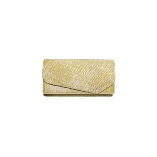 Geanta plic seara mic pentru ocazii si petreceri, auriu sclipitor, 20 x 10 cm, Magrot 20458 Megastyle
