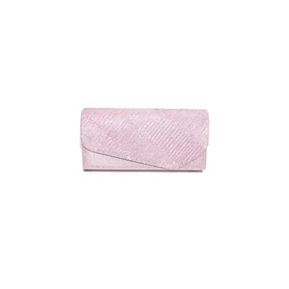 Geanta plic seara mic pentru ocazii si petreceri, roz sclipitor, 20 x 10 cm, Magrot 20459 megastyle