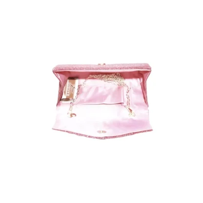 Geanta plic seara mic pentru ocazii si petreceri, roz sclipitor, 20 x 10 cm, Magrot 20459 megastyle