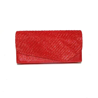 Plic seara pentru ocazii si petreceri, sclipici rosu, 20 x 10 cm, Magrot 23WYB-16