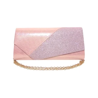 Geanta plic de seara pentru ocazii si petreceri, roz sidefat, 26 x 12 cm, Magrot 24010 Megastyle