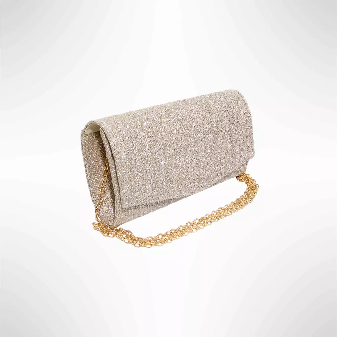 Geanta plic seara pentru ocazii si petreceri, bej, sclipici, mic, 20 x 10 cm, Magrot 24014 2 Geanta plic seara pentru ocazii si petreceri, bej, sclipici, mic, 20 x 10 cm, Magrot 24014 Megastyle
