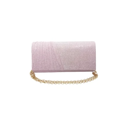 Geanta plic seara pentru ocazii si petreceri, roz, sclipici, mic, 20 x 10 cm, Magrot 24002 (1) Megastyle